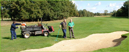 Clive Winslow on a golf course